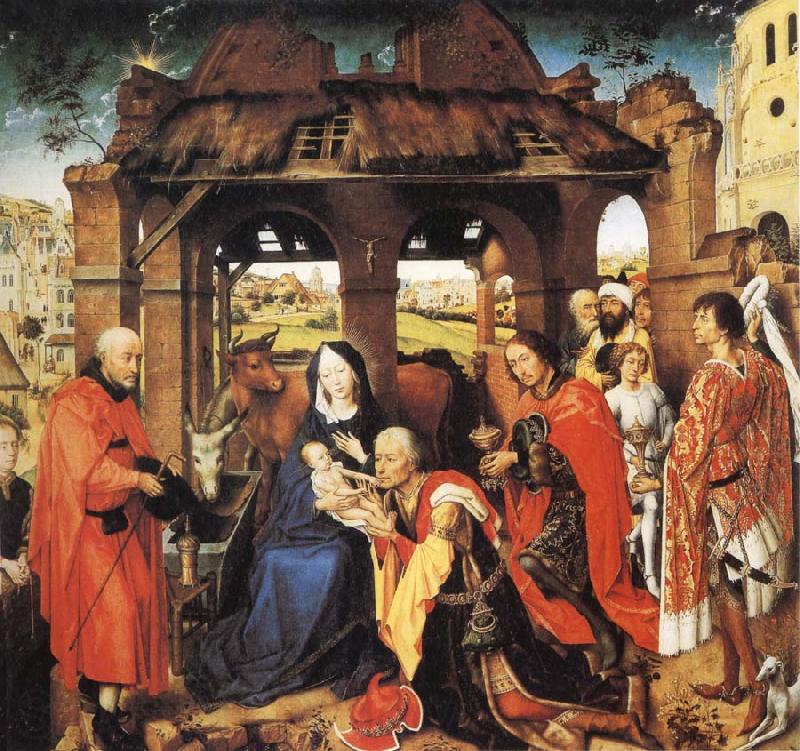 Roger Van Der Weyden Adoration of the Magi Spain oil painting art